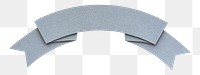 PNG Gray ribbon banner  sticker transparent background