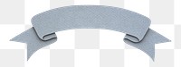 PNG Gray ribbon banner  sticker transparent background