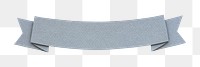 PNG Gray ribbon banner  sticker transparent background