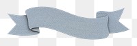 PNG Gray ribbon banner  sticker transparent background