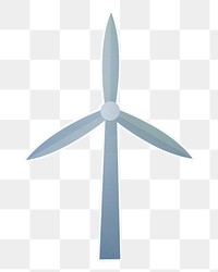 PNG Ecology wind turbine  sticker transparent background