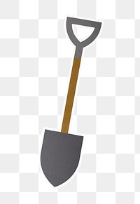 PNG shovel illustration sticker transparent background