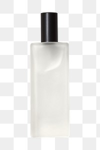 Glass bottle png beauty product, transparent background