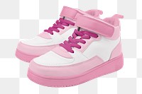 High-top sneakers png unisex streetwear fashion, transparent background