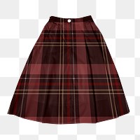 Scotch skirt png fashion, transparent background