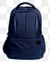 Blue backpack png transparent background