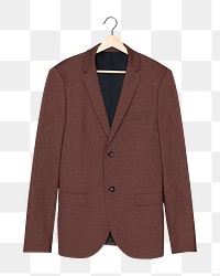 Brown suit png formal apparel, transparent background