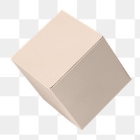 Craft box png product packaging, transparent background