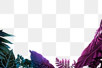 PNG Colorful leaves border, transparent background