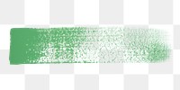 Green png brush stroke collage element, transparent background