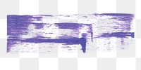 Purple brush stroke png collage element, transparent background