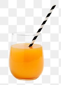 Orange juice png collage element, transparent background