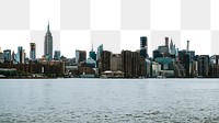 PNG New York city border collage element, transparent background