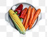 Various vegetables png, healthy food, transparent background