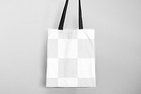 Tote bag png transparent mockup