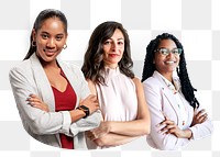 Successful business women png, transparent background