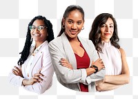 Successful business women png, transparent background