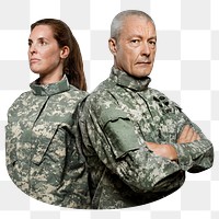 Soldiers png, transparent background