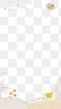 Marketing png  border frame, transparent background