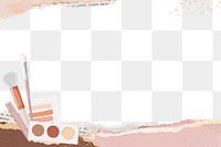 Beauty makeup png border frame, transparent background