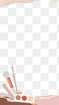 Beauty makeup png border frame, transparent background