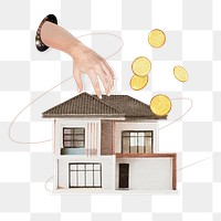 Real estate investment png sticker, transparent background