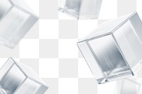 Gray cubics png geometric shape, transparent background