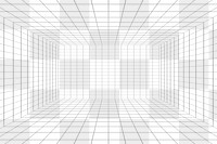 Black wireframe png retro-futuristic, transparent background