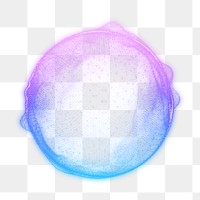 Metaverse sphere png element, transparent background