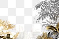 Gold palm trees png, transparent background