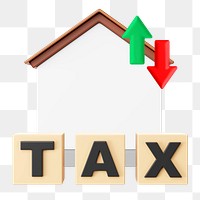 PNG Property tax 3D, finance remix, transparent background