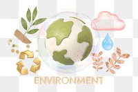 Environment png collage element, transparent background