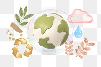 Environment png collage element, transparent background