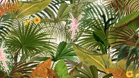 Tropical png palm trees, transparent background