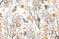 Aesthetic Autumn flower png seasonal botanical, transparent background