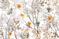 Aesthetic Autumn flower png seasonal botanical, transparent background