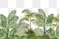 Palm trees png tropical, transparent background