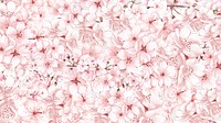 Japanese sakura png cherry blossom flower, transparent background