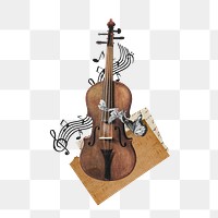 Violin png, musical instrument, transparent background. Remixed by rawpixel.