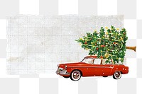 Christmas note paper png, collage art on transparent background. Remixed by rawpixel.
