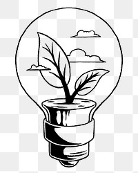 Png eco innovation  illustration, transparent background