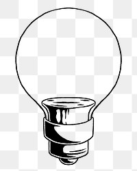 Png light bulb  illustration, transparent background