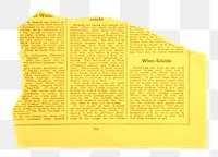 PNG Ripped newspaper piece illustration transparent background