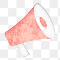 PNG Pink megaphone, marketing illustration transparent background