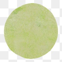 PNG Green round shape illustration transparent background