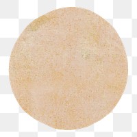 PNG Beige round shape illustration transparent background