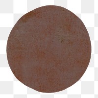 PNG Brown round shape illustration transparent background