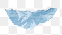 PNG Blue ripped paper illustration transparent background