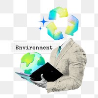 Environment word png gradient collage remix