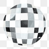 Disco ball png sticker, party, transparent background